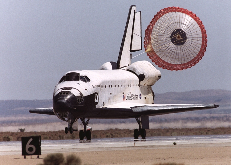 Endeavour lands