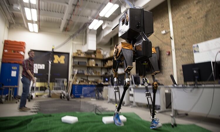 marlo különleges algoritmussal ellátott sétáló robot